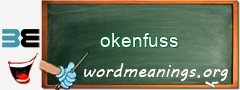 WordMeaning blackboard for okenfuss